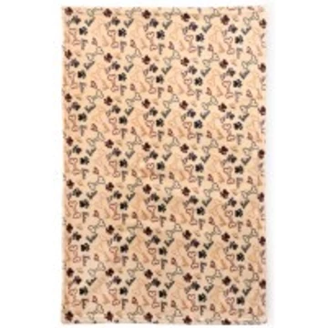 Camon plüss takaró bézs csontok és tappancsok 70x100cm