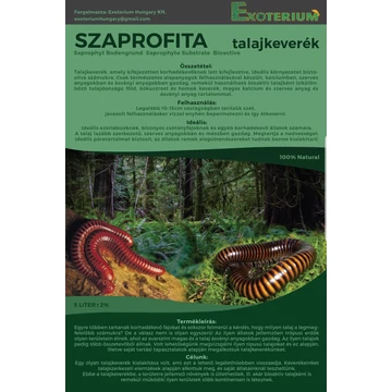 Szaprofita (korhadékevő) talajkeverék 5L Exoterium