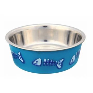 Trixie színes rozsdamentes acéltál 0,25l /Ø12cm