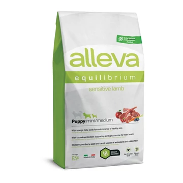 Alleva Equilibrium Mini / Medium Érzékeny Kölyökkutyáknak Bárány 2 kg