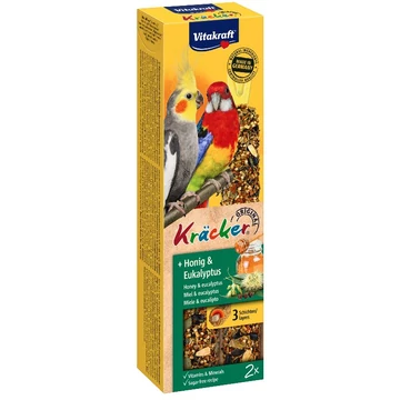 VITAKRAFT - DUPLA RÚD MÉZ-EUKALIPTUSZ -  NAGYPAPAGÁJ (180G) 