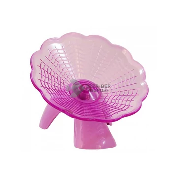 Happet tányér formájú rágcsáló futókerék és odú lila - 16cm