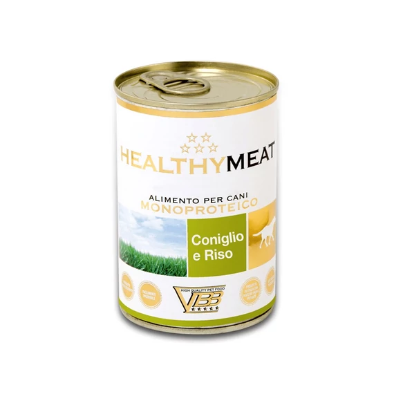 HEALTHY MEAT NYÚL 95% monoproteines paté, rizzsel, felnőtt kutyáknak