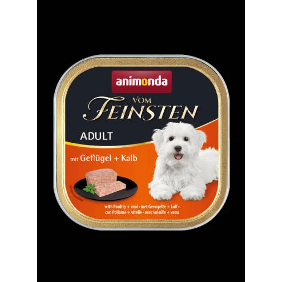 Animonda Vom Feinsten Adult (baromfi,borjú) alutálcás - Felnőtt kutyák részére- 150g