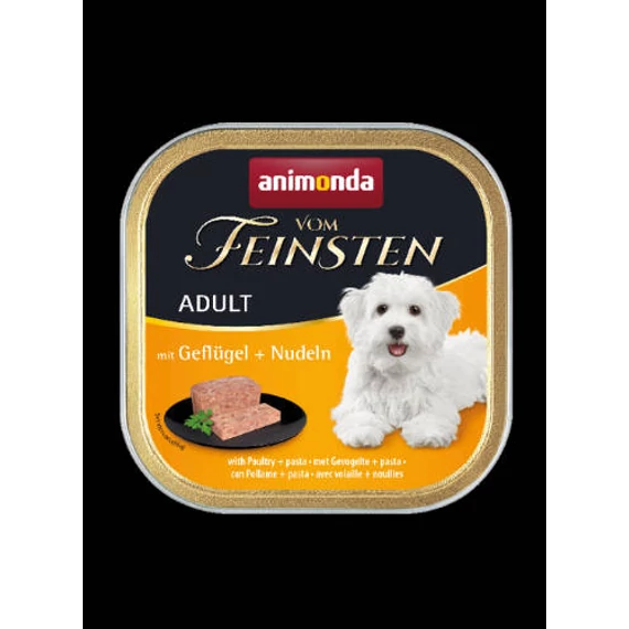 Animonda Vom Feinsten Adult (baromfi,tészta) alutálcás - Felnőtt kutyák részére- 150g