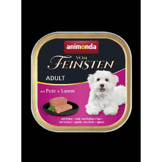 Animonda Vom Feinsten Adult (pulyka,bárány) alutálcás - Felnőtt kutyák részére- 150g