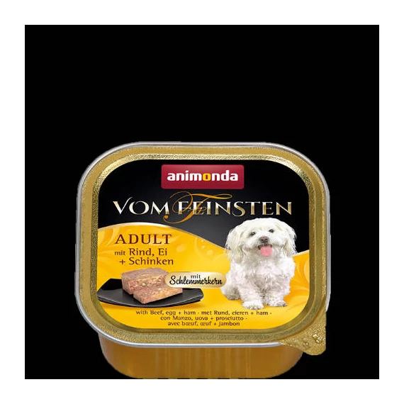 Animonda Vom Feinsten Gourmet (marha,tojás,sonka) alutálcás - Felnőtt kutyák részére