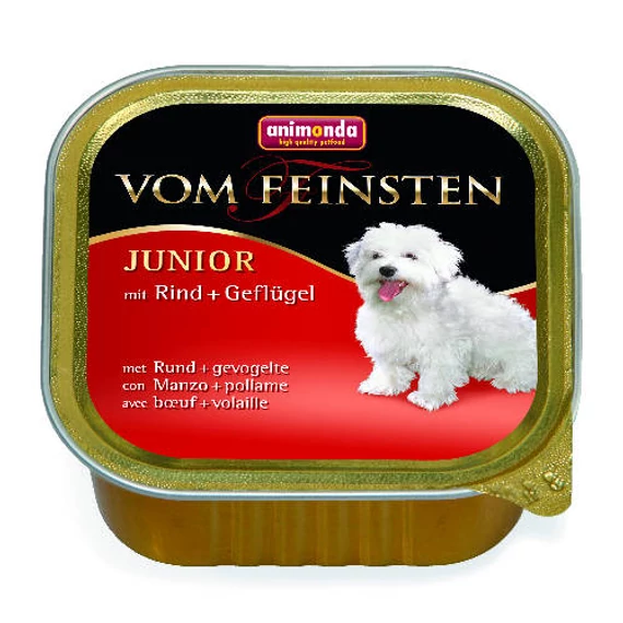 Animonda Vom Feinsten Junior (marha,baromfi) alutálcás - Kölyök kutyák részére - 150g