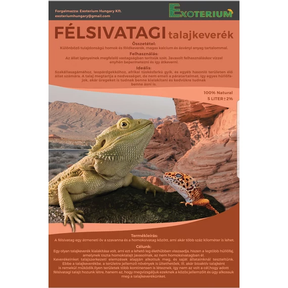 Félsivatagi talajkeverék 5L Exoterium