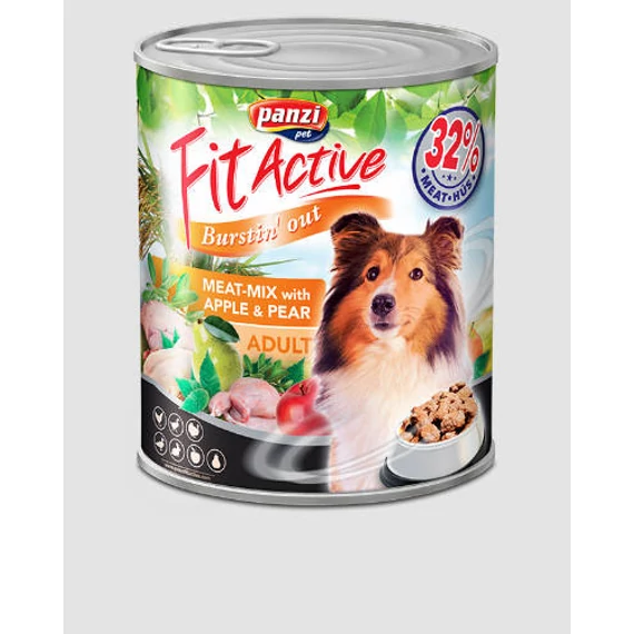 FitActive Adult - nedveseledel (liba,kacsa,nyúl,pulyka,csirke) felnőtt kutyák részére- 800g
