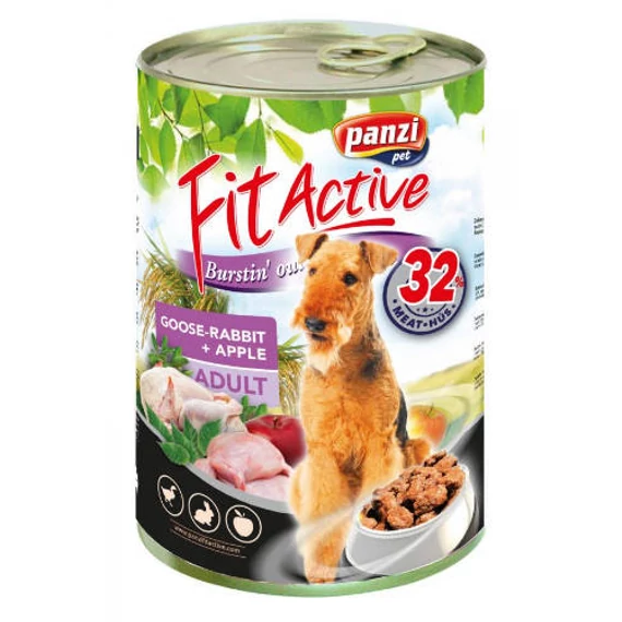 FitActive Adult - nedveseledel (liba,nyúl,alma) felnőtt kutyák részére-1240g