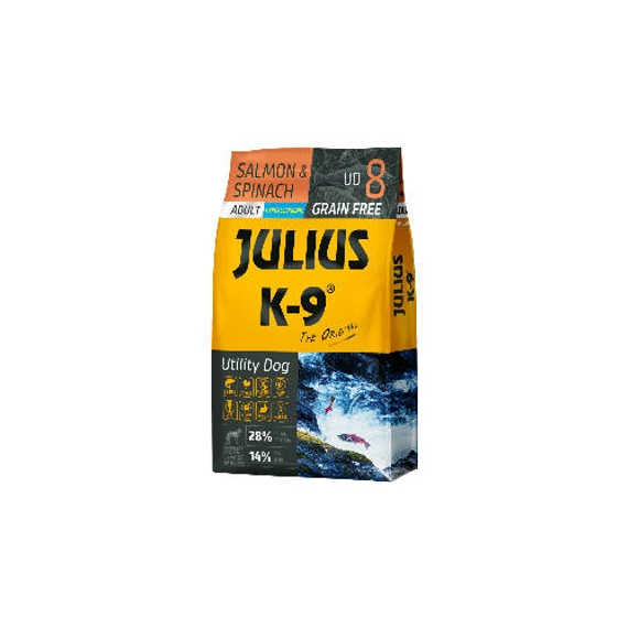 Julius K-9 10kg Utility Dog Hypoallergenic Salmon,spinach Adult (lazac,spenót) száraztáp - Felnőtt kutyák részére