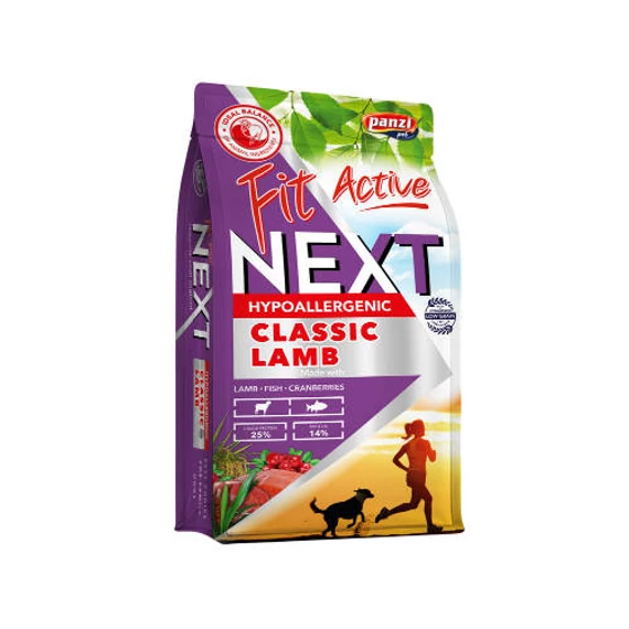 Panzi FitActive Next Classic Lamb Adult (hal,bárány) száraztáp - Ételallergiás, felnőtt kutyák részére 3 kg