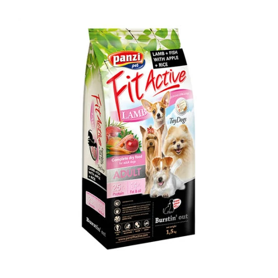 Panzi FitActive ToyDogs Hypoallergenic Adult (bárány) száraztáp - Kistestű felnőtt kutyák részére