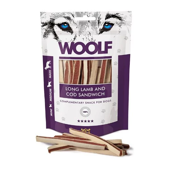 Woolf bárány-tőkehal jutalomfalat 100g