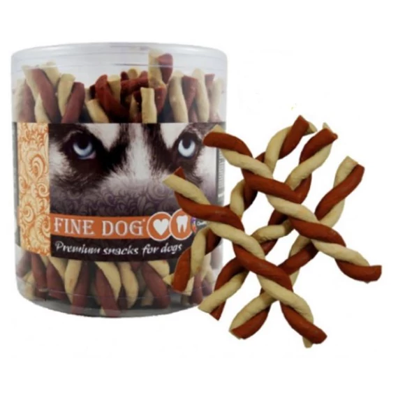 Fine Dog csavart marhás snack 50db
