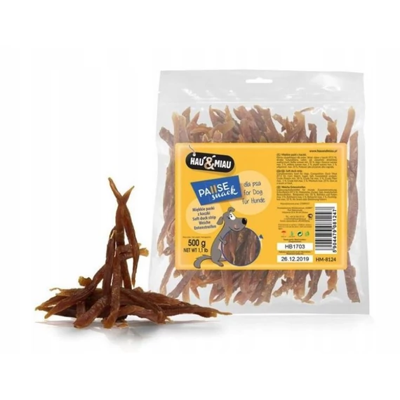 Hau&amp;Miau kacsahús csíkok 500g