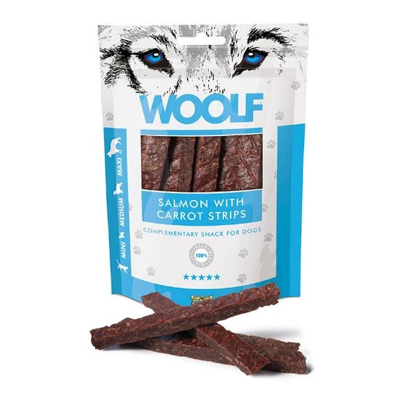 Wolf sárgarépás lazaccsík 100g