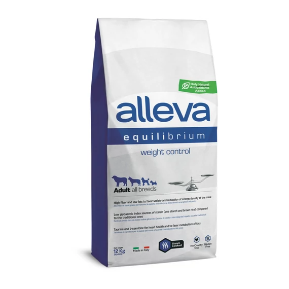 Alleva Equilibrium Súlykontroll Felnőtt Kutyáknak Csirke & Tengeri hal 12 kg